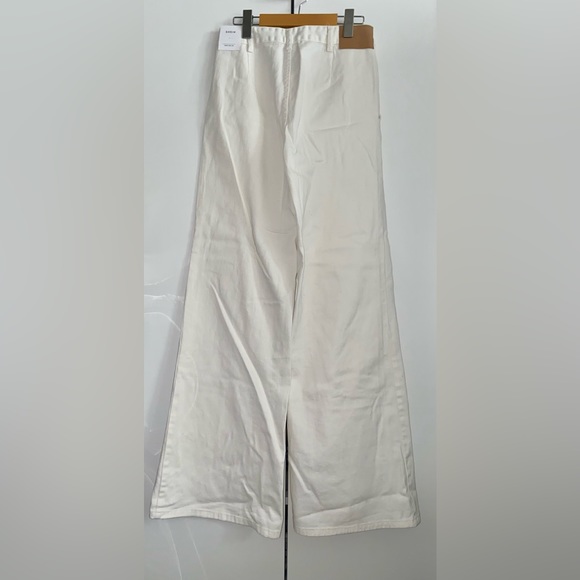 Shein High Waist White Wide Leg Palazzo Pants Size 28 - Picture 4 of 12